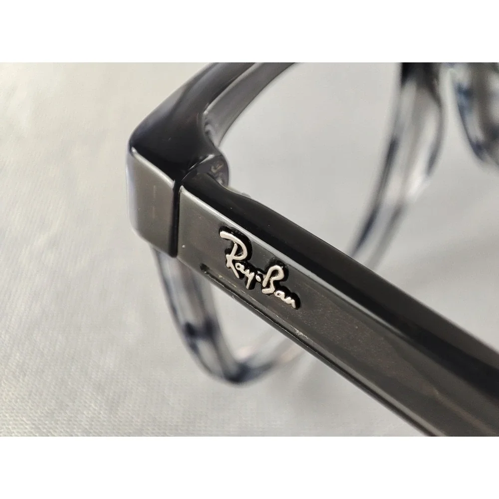 Ray-Ban Junior RB 1536 3730 Grey Blue‎ Striped Eyeglass Frames 48-16-130 Kids
